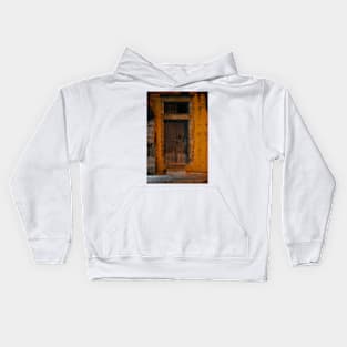 Old Door in Ibla, Ragusa, Sicily, Italy Kids Hoodie